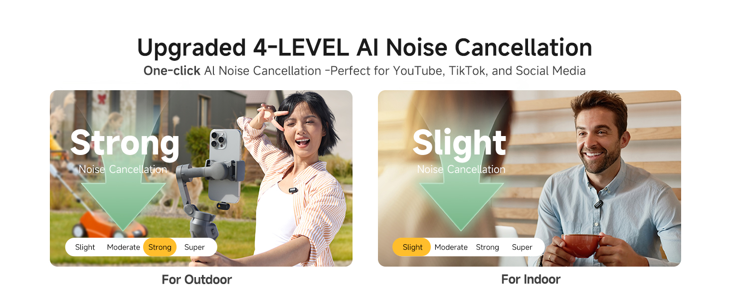 Upgraded 4-LEVEL Al Noise cancellation