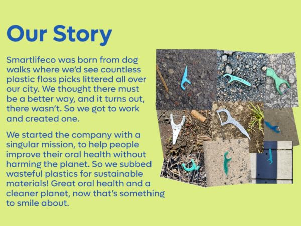 plastic-free floss picks organic floss picks floss picks green picks recyclable picks