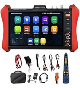4K 12MP IP Camera Tester, WANLUTECH 8'' Touchscreen CCTV Test for 8MP TVI CVI AHD CVBS Cameras DM...