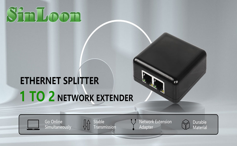 RJ45 Network Splitter Adapter Gigabit