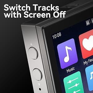 RUIZU 64GB HiFi Lossless MP3 Player DAC DSD256 High Resolution Digital Audio Player IPS Touchscreen