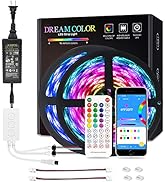 Chasing Effect BTF-LIGHTING RGBIC WS2811 LED Strip Light with Bluetooth Music APP Control 5050RGB...