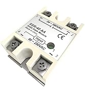 YQSIYU Solid State Relay 40AA SSR-40AA Input 80-250V AC to Output 24-380V AC 40A Single Phase