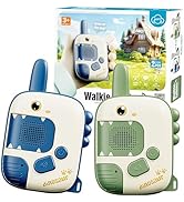Dino Walkie Talkies for Kids,Dinosaur Toddler Walkie Toys for Kids 5-7 Walkie Talkies 2 Pack Birt...
