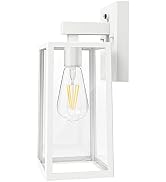 SHINE HAI Dusk to Dawn Outdoor Wall Lantern, Exterior Wall Sconce with E26 Base Socket, Waterproo...