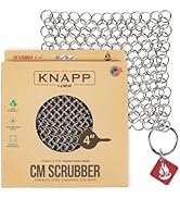 Knapp Made Original CM Scrubber 4" Chainmail Scrubber - Cleaner For Cast Iron, Stainless Steel, H...