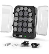 Hot Roller Set with Clips, 20 Heated Hair Rollers for Long and Medium Hair, 2 Heat Settings for V...