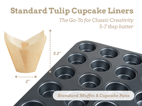 tulip cupcake liners