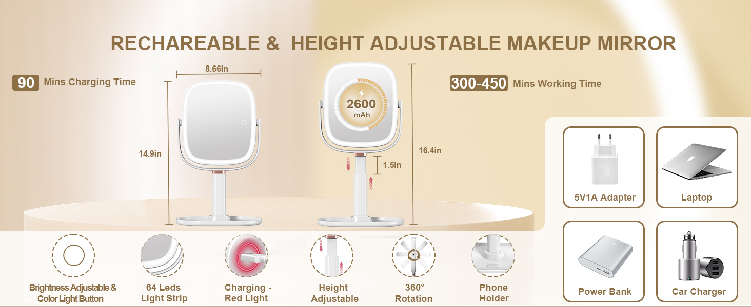 Makeup Mirror With Light