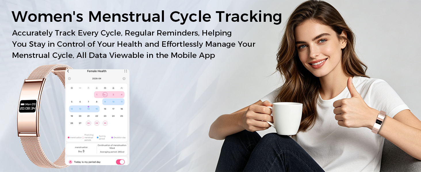 Women&amp;#39;s health tracking with menstrual cycle monitoring