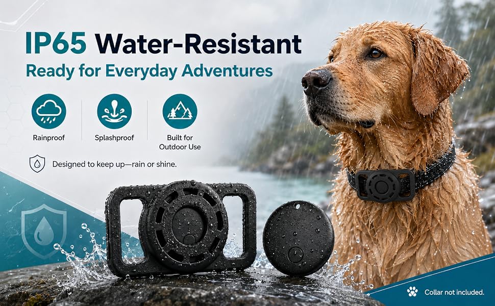 GPS Collar for Dogs, Pet Tracker for Dogs (Android Only)