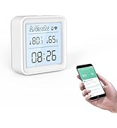 eMylo WiFi Indoor Thermometer Hygrometer, Digital Humidity Meter and Temperature Sensor with App ...