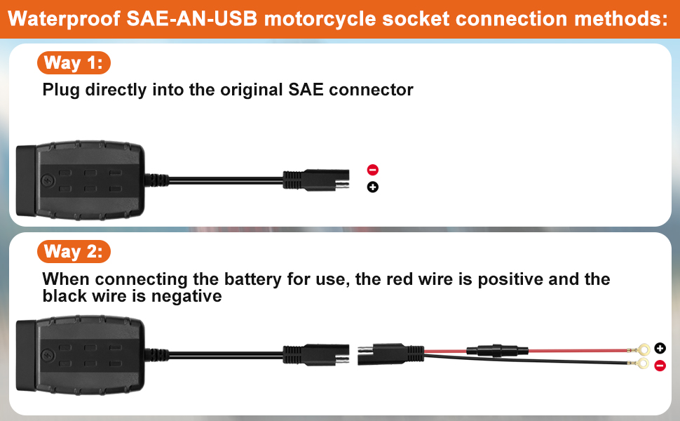 waterproof usb charger for motorcycle