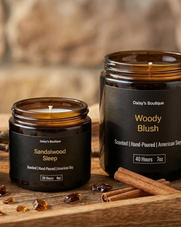 Scented Candles for Home Aromatherapy Candle Gift Present Set Soy Wax Long Lasting