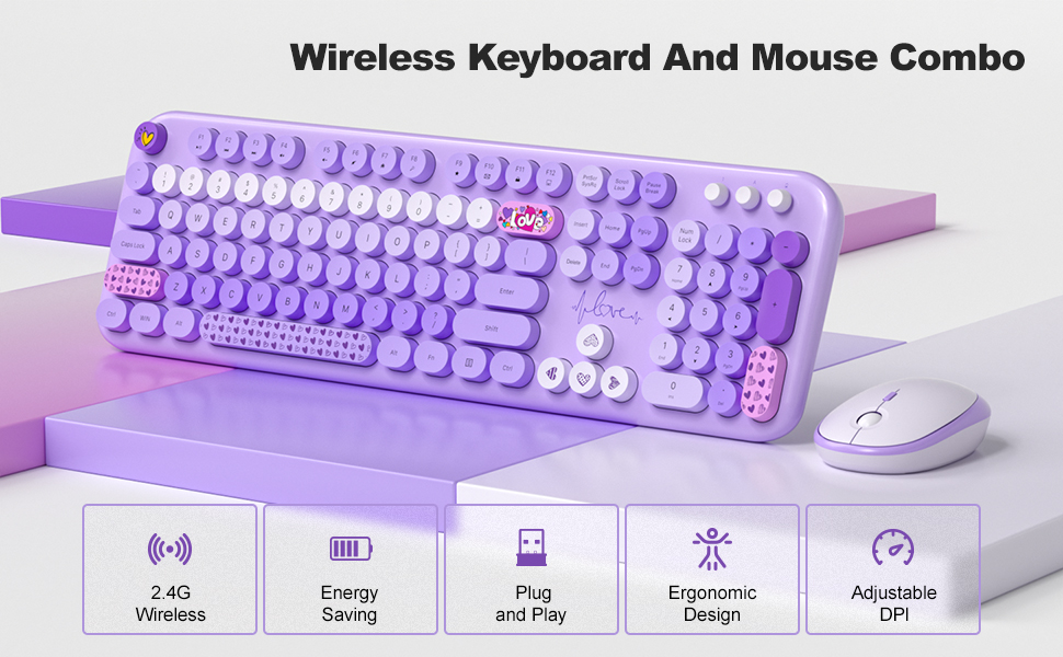 wireless keyboard mouse combo