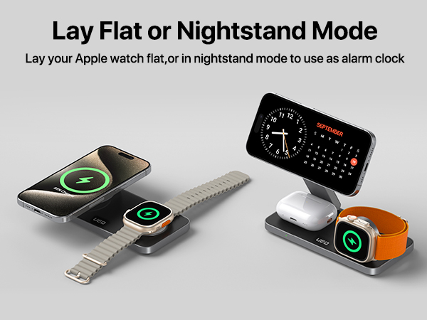 foldable 3 in 1 magnetic wireless charging station