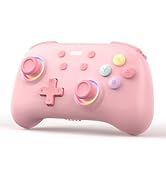 IINE Wireless Controller for Switch/PC/Android/IOS, Cute Gamepad with RGB Lights, Mini Pro Contro...