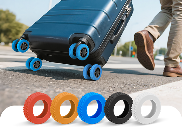 wheel covers for rolling suitcases