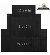Tebery 3 Pack Rubber Bar Mat Set, Thick Bar Service Spill Bat Mats, Nonslip Dish Drying Mat for C...