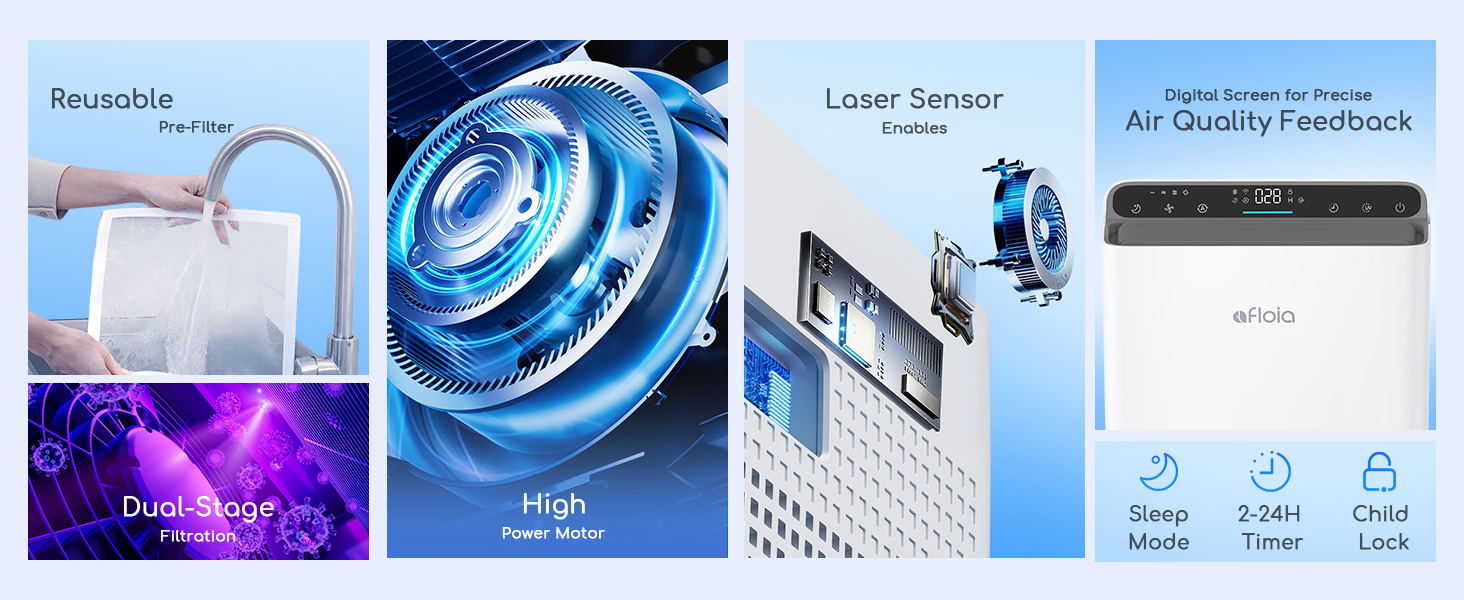 Afloia WiFi smart air purifier