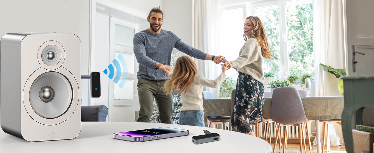 2 in 1 Wireless 3.5mm Aux Audio Adapter