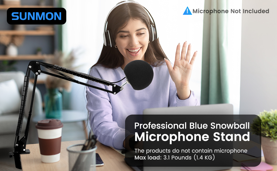 snowball ice swivel desk mount scissor broadcast condenser wind podcaster podcast clamp accessories