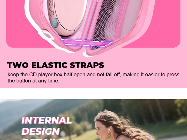 protable cd player case