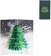 minimaliving 3D Christmas Tree,Sparkling Holiday with Holographic Tree &amp; Snowflake Design,Festive...