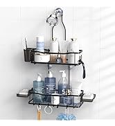 Aitatty Hanging Shower Caddy Bathroom Organizer: Rustproof Shower Shelf Racks Over Shower Head - ...