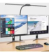 KableRika Desk lamp,Double Head LED Desk Lamp with Clamp,Architect Desk Lights for Home Office,Ey...