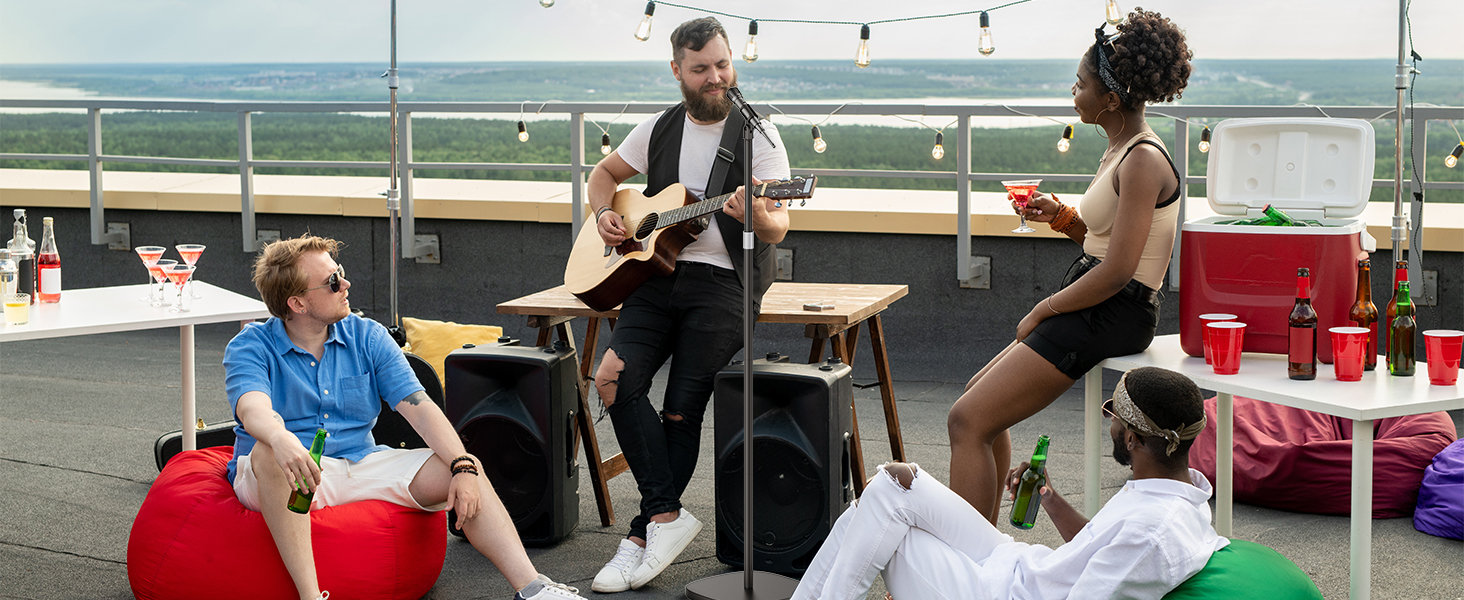mic stand for outdoor party