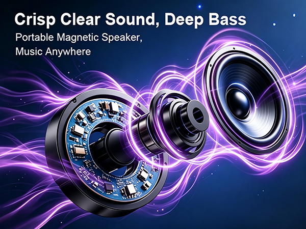 Magnetic Portable Bluetooth Speaker