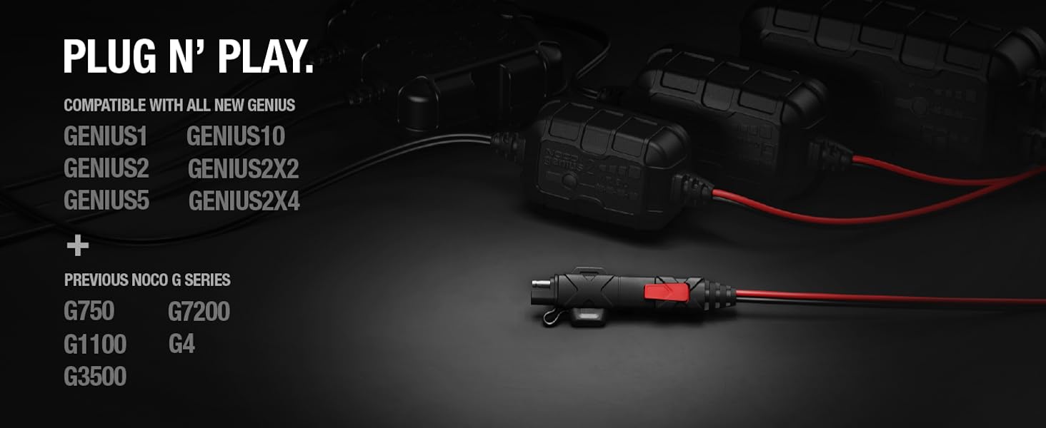 NOCO GC009 X-Connect SAE Adapter Accessory For NOCO Genius Smart Battery Chargers