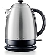 BUYDEEM K640 Stainless Steel Electric Tea Kettle with Auto Shut-Off and Boil Dry Protection, 1.7 ...