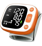 Oklar Blood Pressure Monitors for Home Use Rechargeable Wrist Digital BP Machine Cuff with LED Ba...