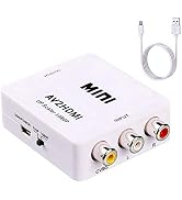 RCA to HDMI Converter,ABLEWE 1080P AV to HDMI RCA Composite CVBS Video Audio Converter Adapter Su...