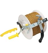 3:1 Geared Electric Fencing Standard Reel with 1640ft Premium Polywire 6 Conductors Plus 1 Free 8...