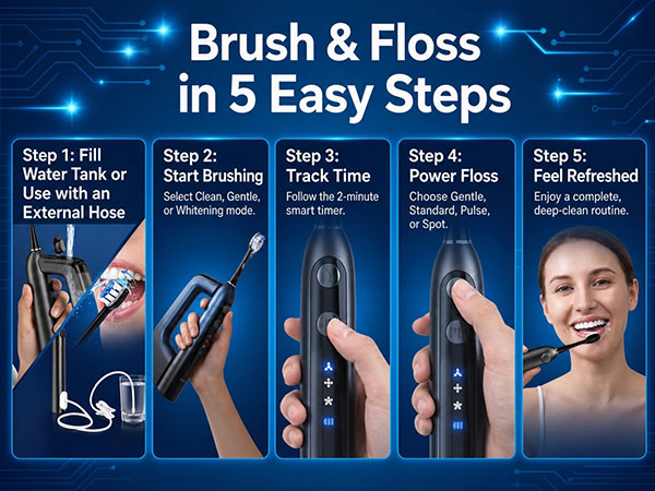 Brush &amp;amp; Flossin 5 Easy Steps