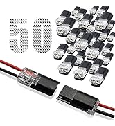 Double-wire Plug-in Connector with Locking Buckle, Double-wire Push-in Connector with Locking Buc...