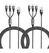 UCEC 3 in 1 Multi Charging Cable 6FT USB A to Phone/USB C/Micro USB, Universal Multiple Charger C...