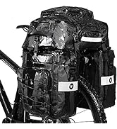 Rhinowalk Bike Bag Bike Pannier Bag Set, for Bicycle Cargo Rack Saddle Bag Shoulder Bag Laptop Pa...