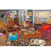 500 Piece Puzzles for Adults - Cottage Puzzle Licensed by Joseph Burgess - Cozy Sanctuary - Enjoy...