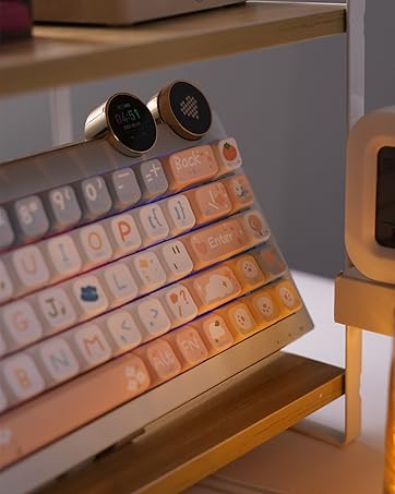 FOPATO D68 Gaming Mechanical Keyboard 68% RGB Hot Swappable Gasket Structure 3-Mode PBT Keycap