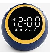 Kids Alarm Clock with Sound Machine: Kids Alarm Clock Boys, 30 Soothing Sounds, 10 Soft Wake-Up S...