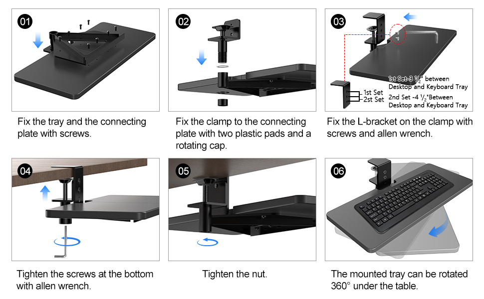 Keyboard and Mouse Tray