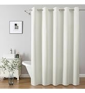 eachope No Hooks/Liner Needed - Waterproof 3-in-1 Hotel Waffle Weave Shower Curtain, Machine Wash...