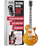 LyxPro 39” SB Series Electric Guitar, LP Style for Beginner, Intermediate & Pro Players Solid Bod...