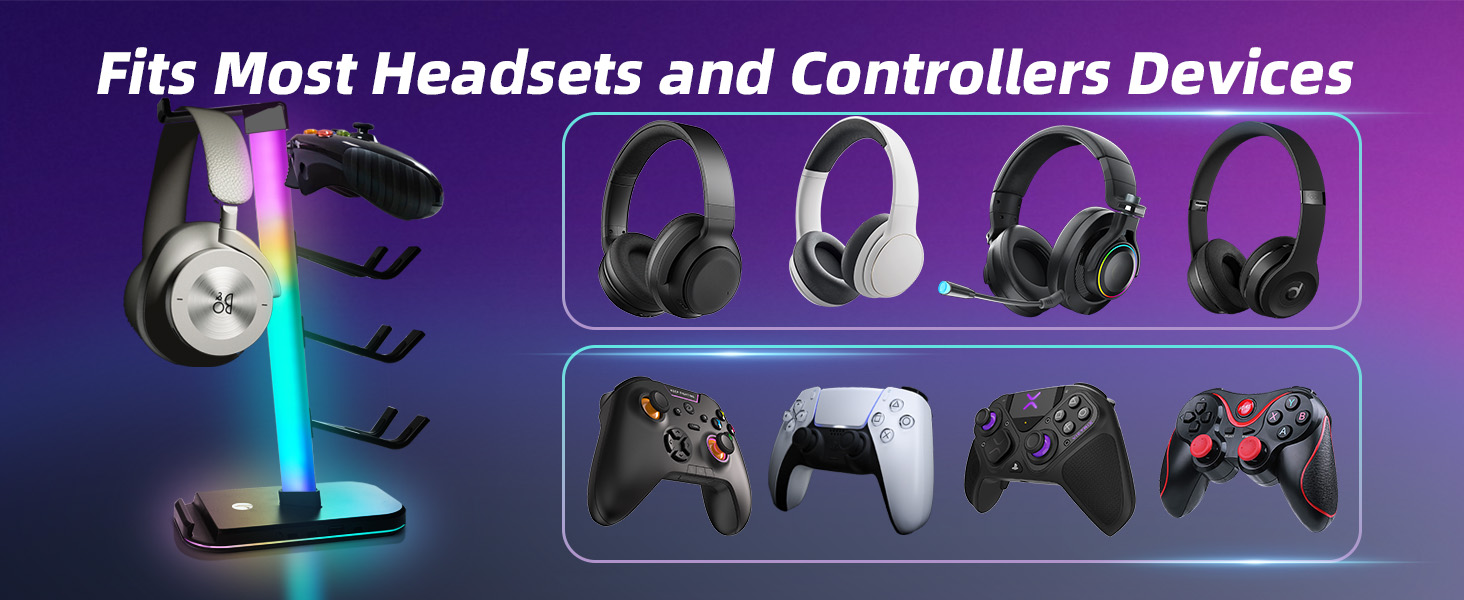 RGB Gaming Headphones Stand