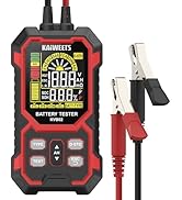 KAIWEETS Car Battery Tester, 12V/24V Automotive Load Analyzer with Color LCD, 50-2000 CCA, SOH SO...