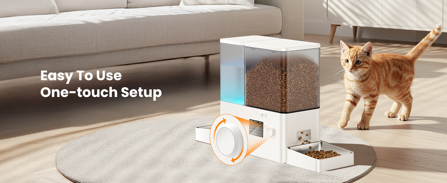 Automatic Cat Feeder and Water Dispenser